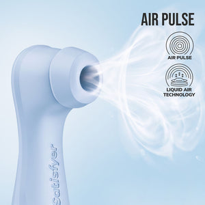 Satisfyer Pro 2 Generation 4 - Touch-Free  Clitoral Stimulator with App Control - Serene Blue
