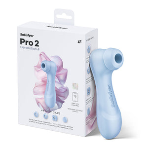Satisfyer Pro 2 Generation 4 - Touch-Free  Clitoral Stimulator with App Control - Serene Blue