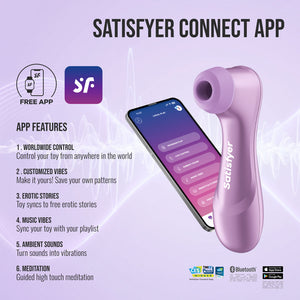 Satisfyer Pro 2 Generation 4 - Touch-Free Clitoral Stimulator with App Control - Amethyst