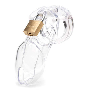CB-6000 Chastity 3.25 Inch Cock Cage Kit - Clear