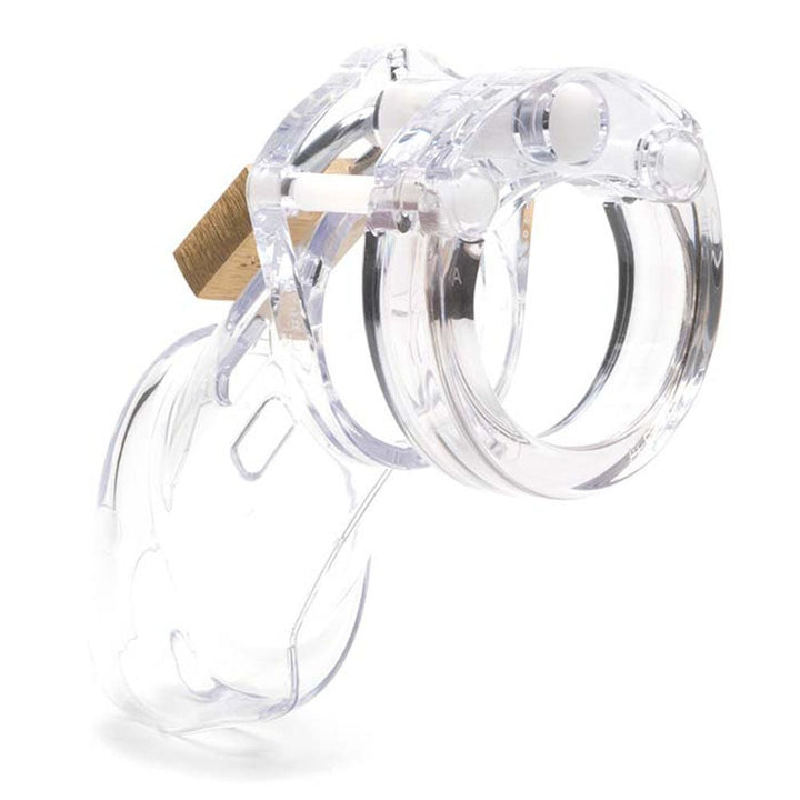 CB-6000 Chastity 3.25 Inch Cock Cage Kit - Clear