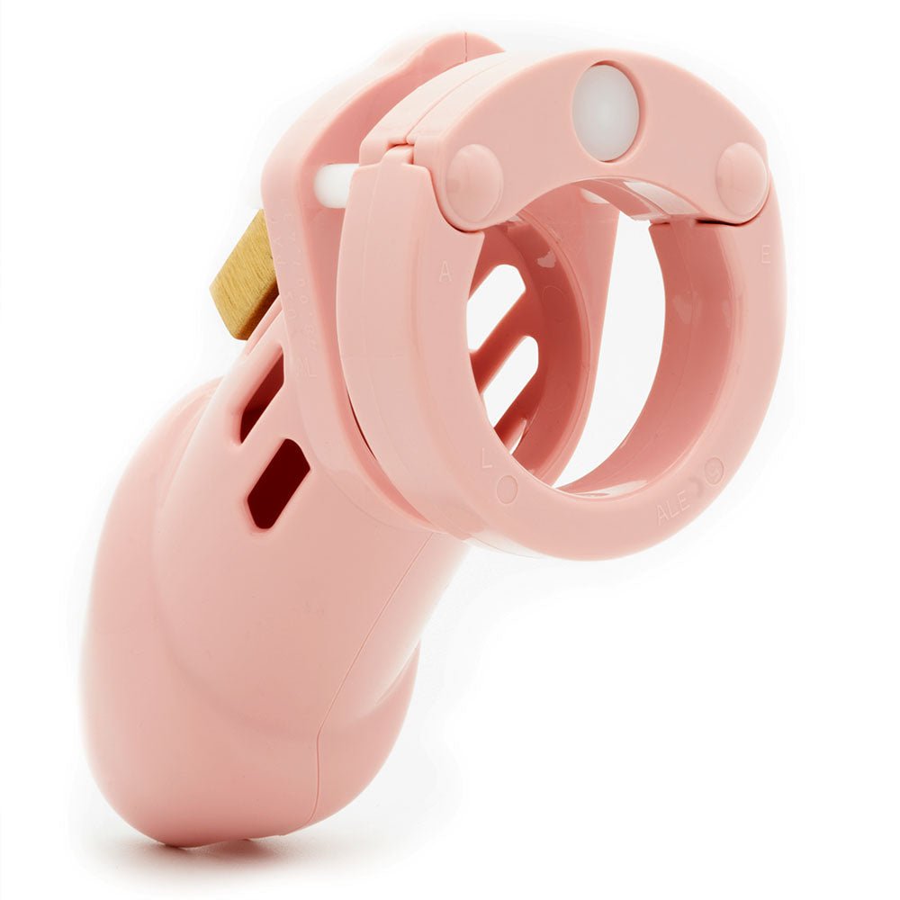 CB-6000 Chastity 3.25 Inch Cock Cage Kit - Pink