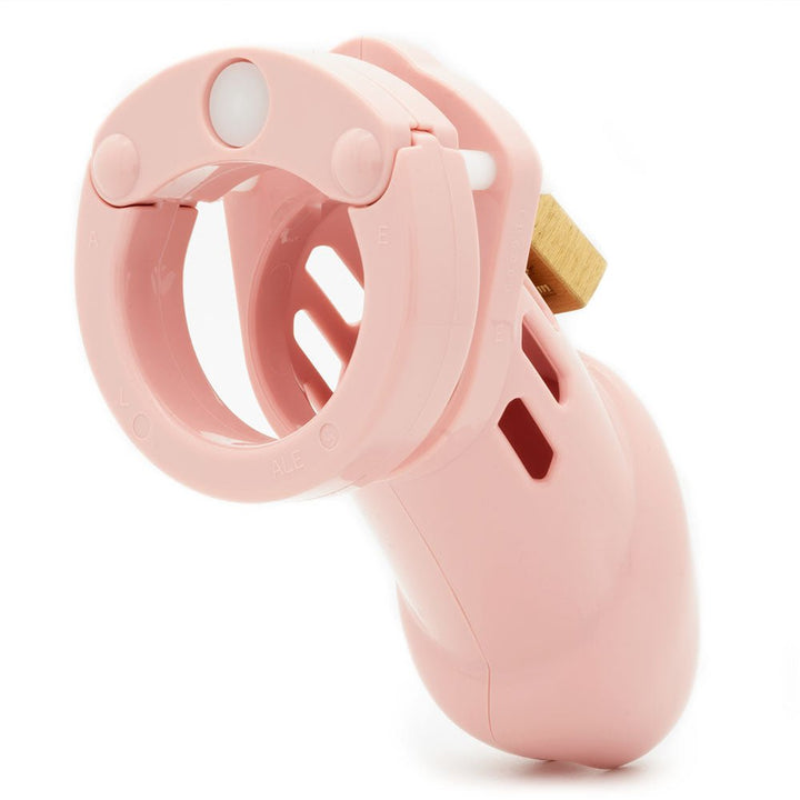 CB-6000 Chastity 3.25 Inch Cock Cage Kit - Pink