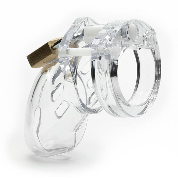 CB-6000S Chastity 2.5 Inch Cock Cage Kit - Clear