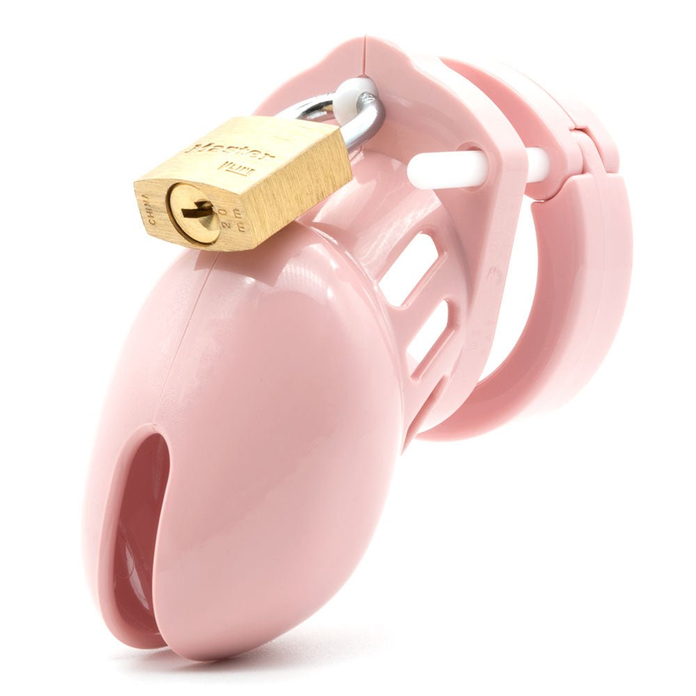 CB-6000S Chastity 2.5 Inch Cock Cage Kit - Pink