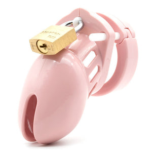 CB-6000S Chastity 2.5 Inch Cock Cage Kit - Pink