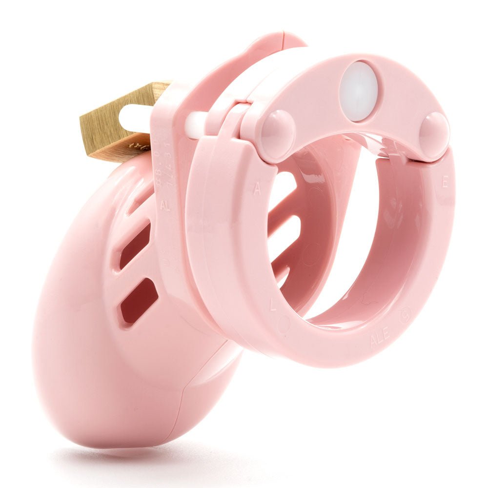 CB-6000S Chastity 2.5 Inch Cock Cage Kit - Pink