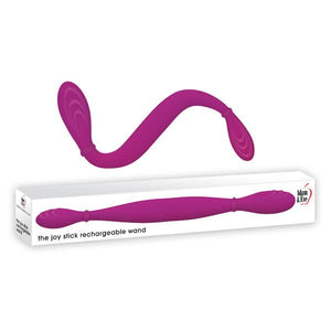 Adam & Eve The Joy Stick - 14.5 Inch Dual Vibrating Double Dong - Purple