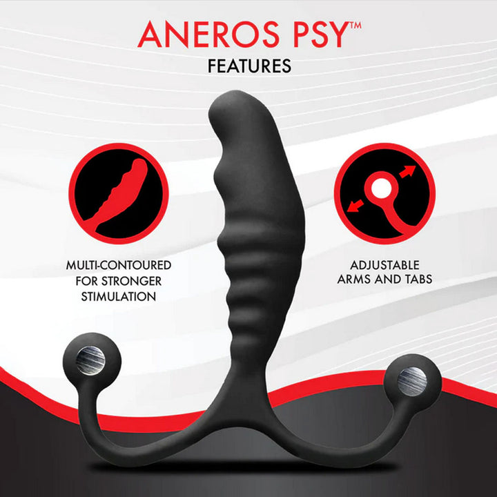 Aneros PSY - Black Prostate Massager with Flexible Arms