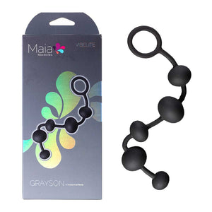 Maia Grayson Anal Beads - Black