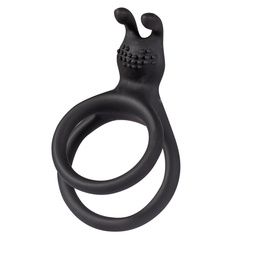 Maia Atlas Cock & Balls Ring - Black