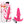 Frisky Ribbed 10.9cm Vibrating Butt Plug - Pink