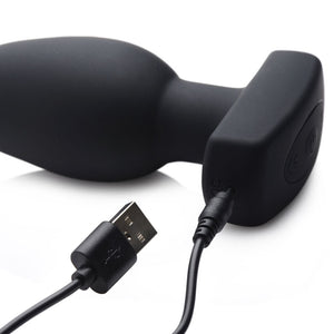 Ass Thumpers The Taper - Vibrating Butt Plug with Remote Control -Black