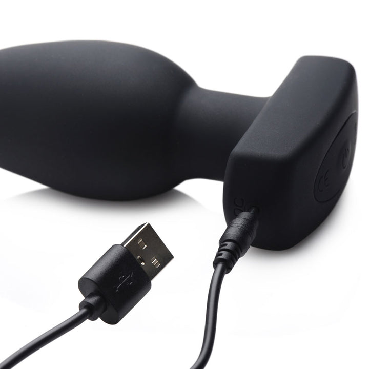 Ass Thumpers The Taper - Vibrating Butt Plug with Remote Control -Black