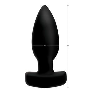Ass Thumpers The Taper - Vibrating Butt Plug with Remote Control -Black