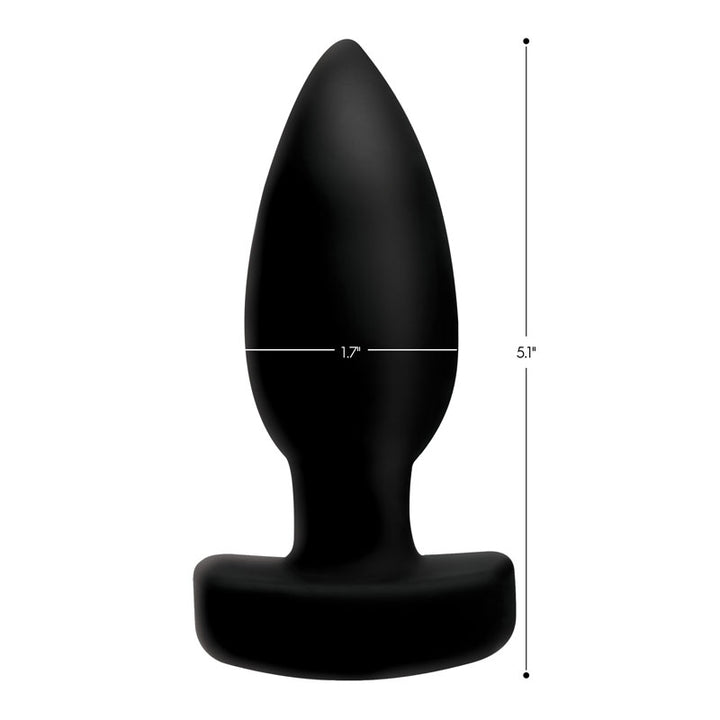 Ass Thumpers The Taper - Vibrating Butt Plug with Remote Control -Black