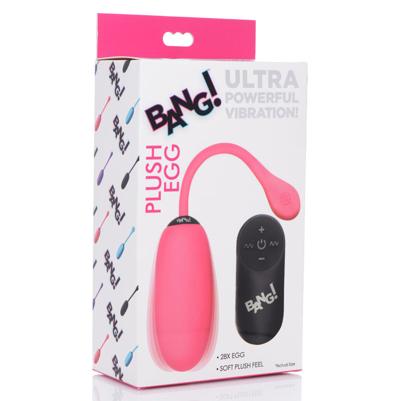 Bang! 28X Plush Egg with Wireless Remote - Pink