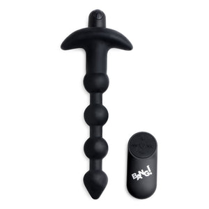 Bang! Vibrating Anal Beads with Wireless Remote - Black