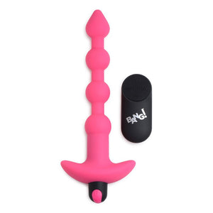 Bang! Vibrating Anal Beads With Wireless Remote - Pink