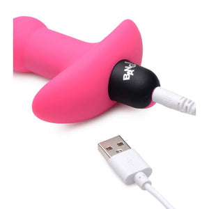 Bang! Vibrating Anal Beads With Wireless Remote - Pink