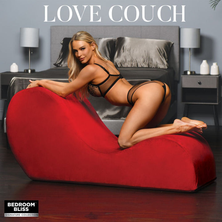 Bedroom Bliss Love Couch - Red