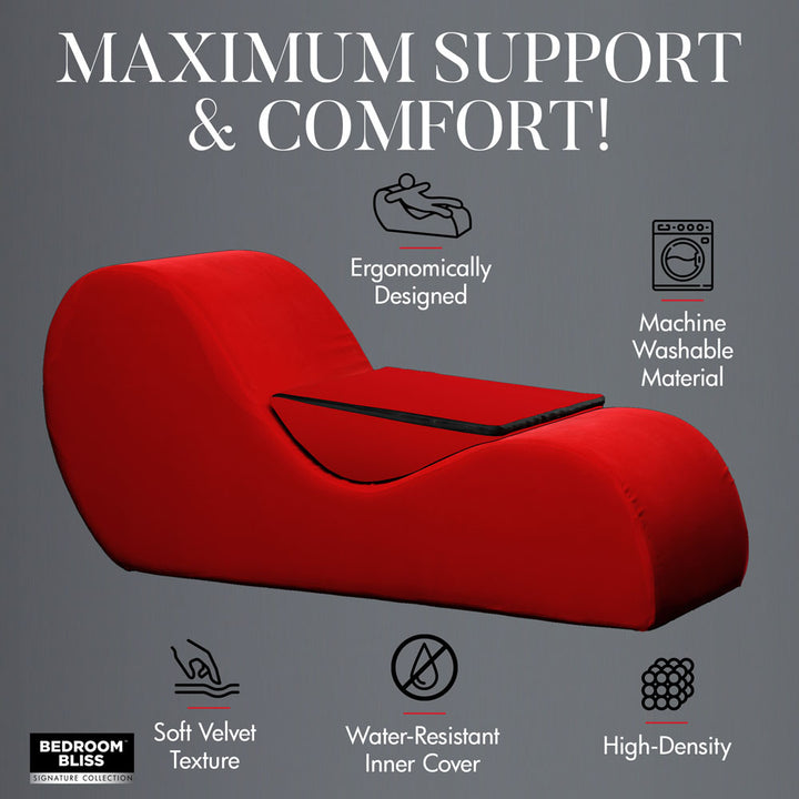 Bedroom Bliss Love Couch - Red