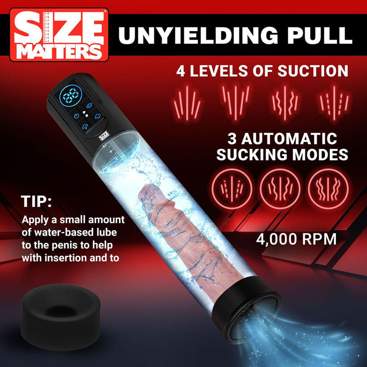 Size Matters Sucking Penis Pump - Clear