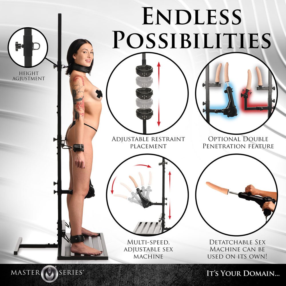Master Series Ultimate Enforcer - Forced Orgasm Tower with Sex Machine