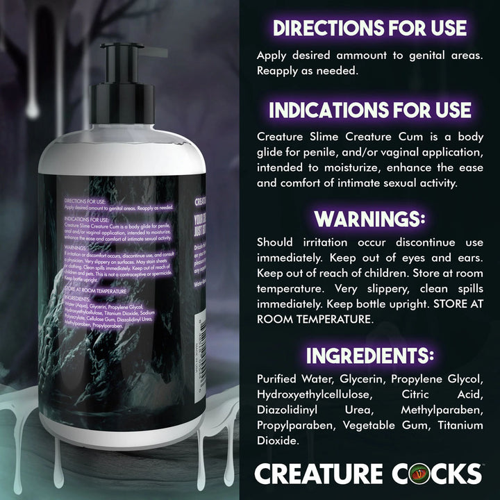 Creature Slime by Creature Cocks - Cum Lube - 473ml