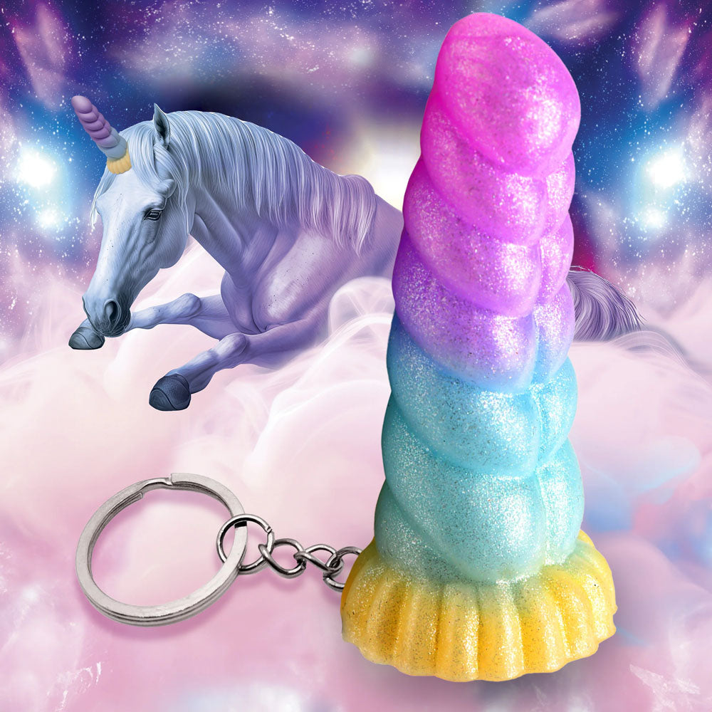 Creature Cocks Mystique Unicorn Keychain 