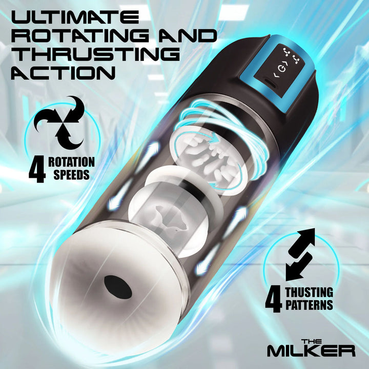 LoveBotz The Milker Roto-Stroke - Thrusting & Rotating Masturbator