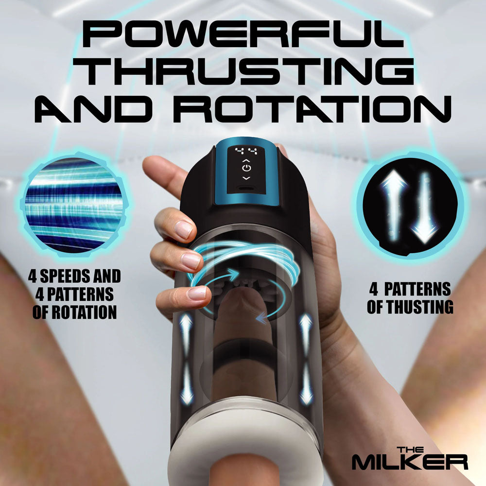 LoveBotz The Milker Roto-Stroke - Thrusting & Rotating Masturbator