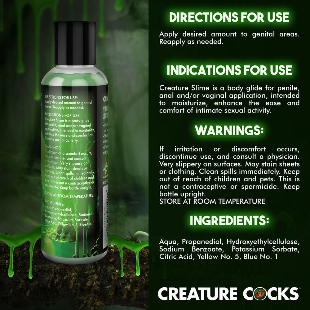 Creature Cocks Green Slime - Water Based Lubricant 118ml