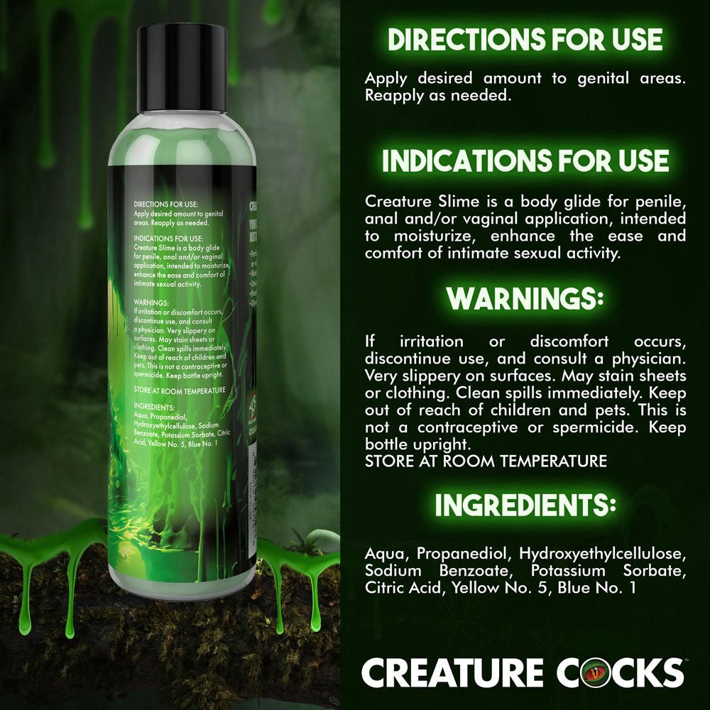 Creature Cocks Green Slime - Water Based Lubricant - 237ml