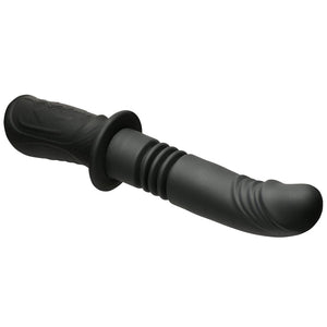 Master Series Power Thrust - Thrusting Vibrator Dildo- Black