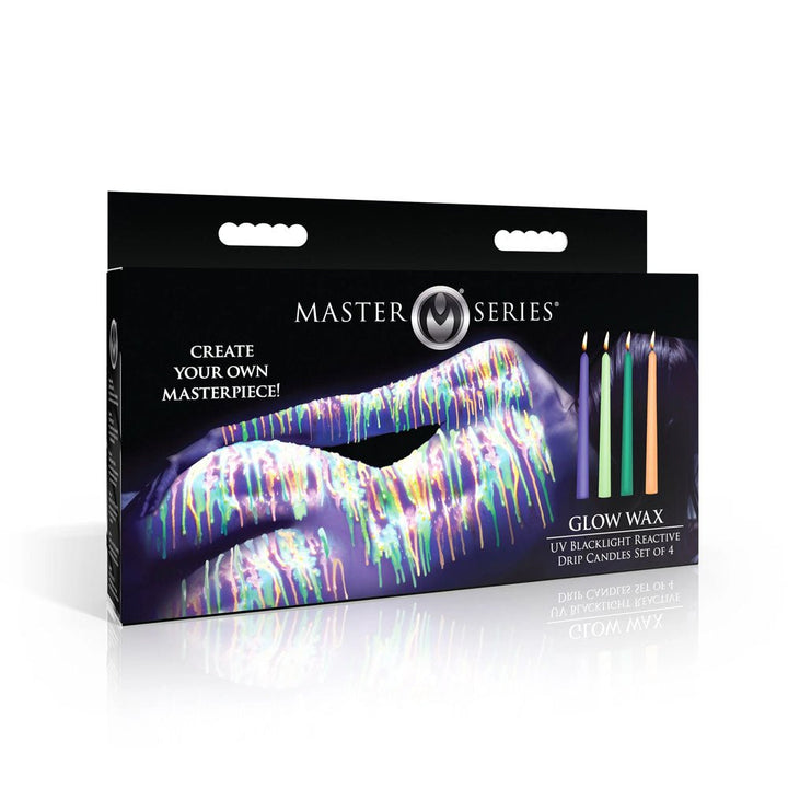 Master Series Glow Wax Reactive Drip Candles - Set of 4