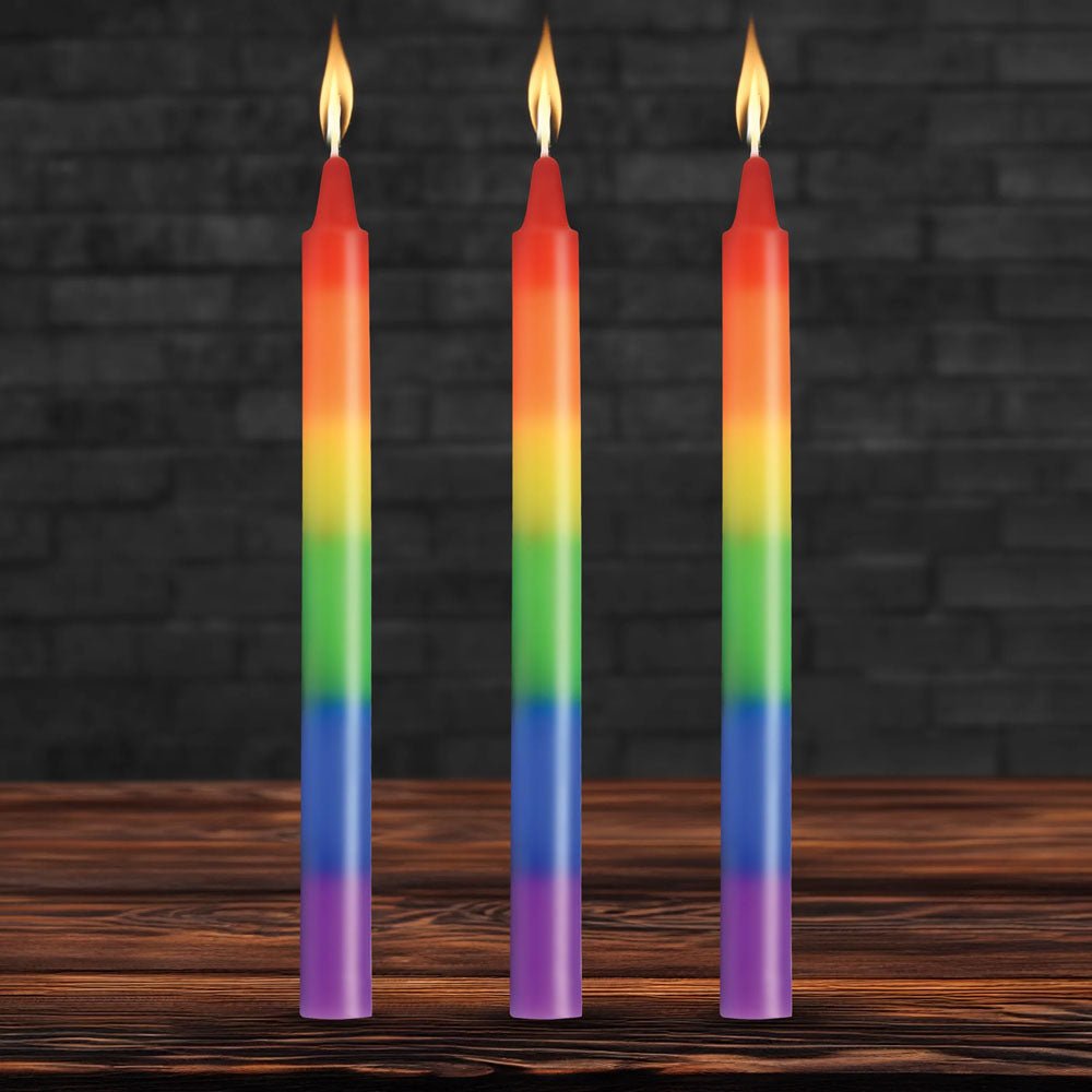 Master Series Pride Candles - Rainbow - Set of 3