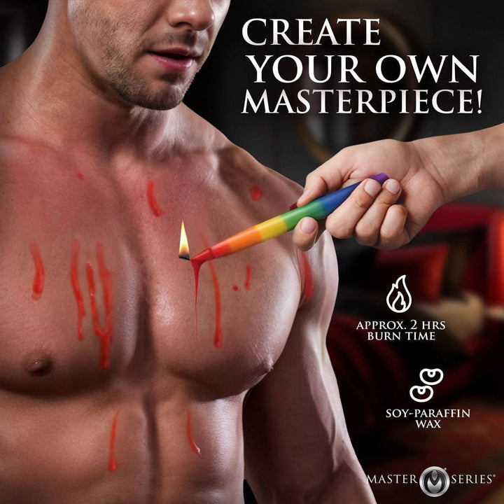 Master Series Pride Candles - Rainbow - Set of 3