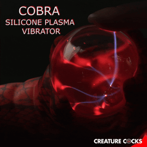Creature Cocks Cobra - Red 7.5 Inch Fantasy Vibrator with Plasma Ball