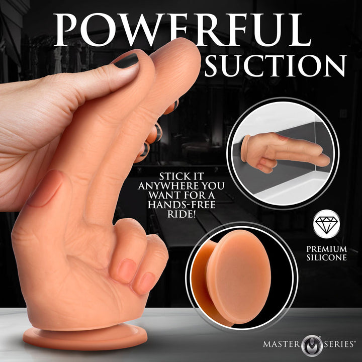 Master Series The Shocker - Flesh 8 Inch Finger Dildo