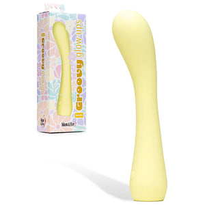 Adam & Eve Groovy Glow-Ups Bendie G-Spot Vibrator - Yellow