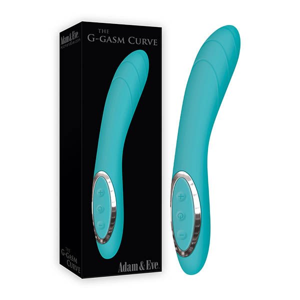 Adam & Eve The G-Gasm Curve Vibrator - Aqua