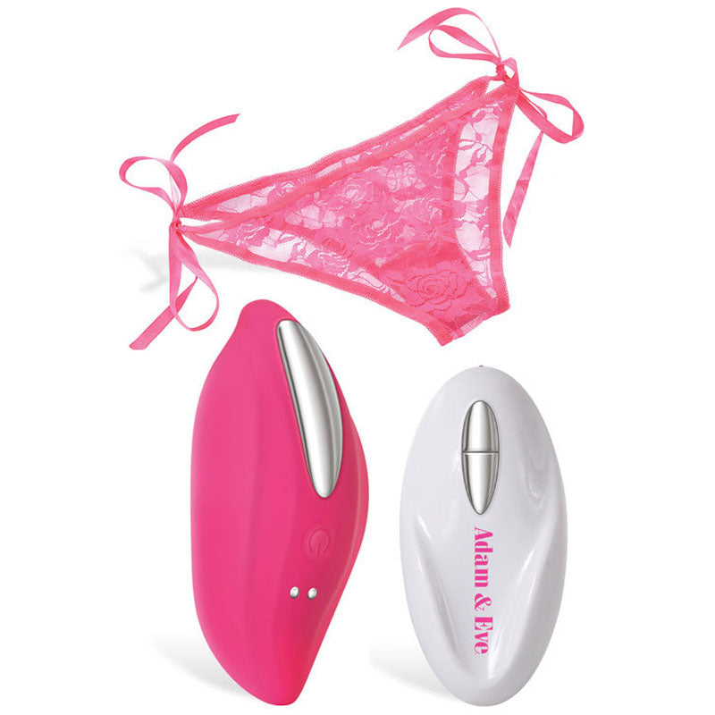 Adam & Eve Eve's Vibrating Panty With Remote - Pink