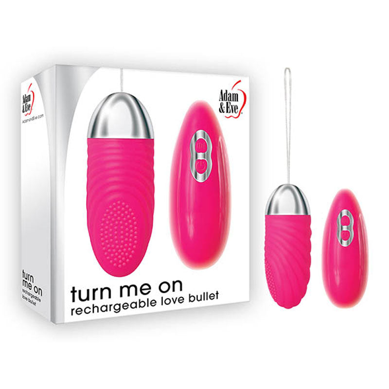 Adam & Eve Turn Me On Love Bullet With Remote - Pink