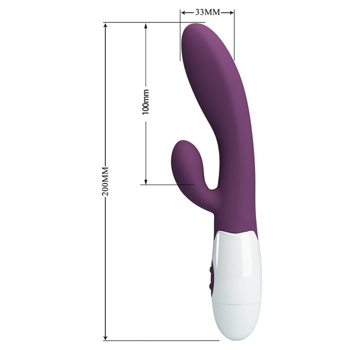 Party Up Ben Classic Rabbit Vibrator - Purple