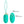 Party Up Ian Vibrating Egg with Remote Control - Teal