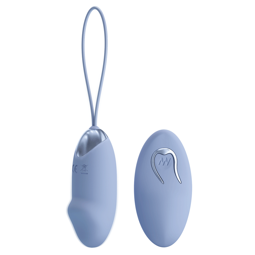 Party Up Ivan Vibrating Egg with Remote Control - Purple