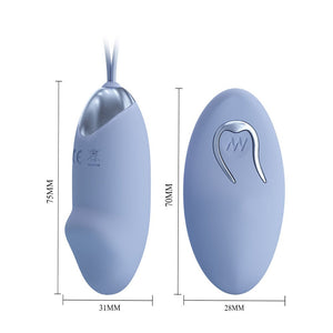 Party Up Ivan Vibrating Egg with Remote Control - Purple