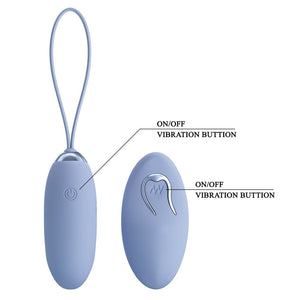 Party Up Ivan Vibrating Egg with Remote Control - Purple