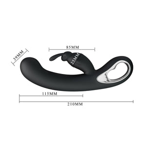 Party Up Colin Rabbit Vibrator - Black